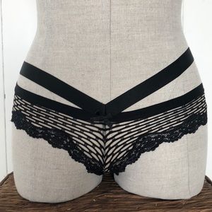 Victoria’s Secret Black Strap Thong